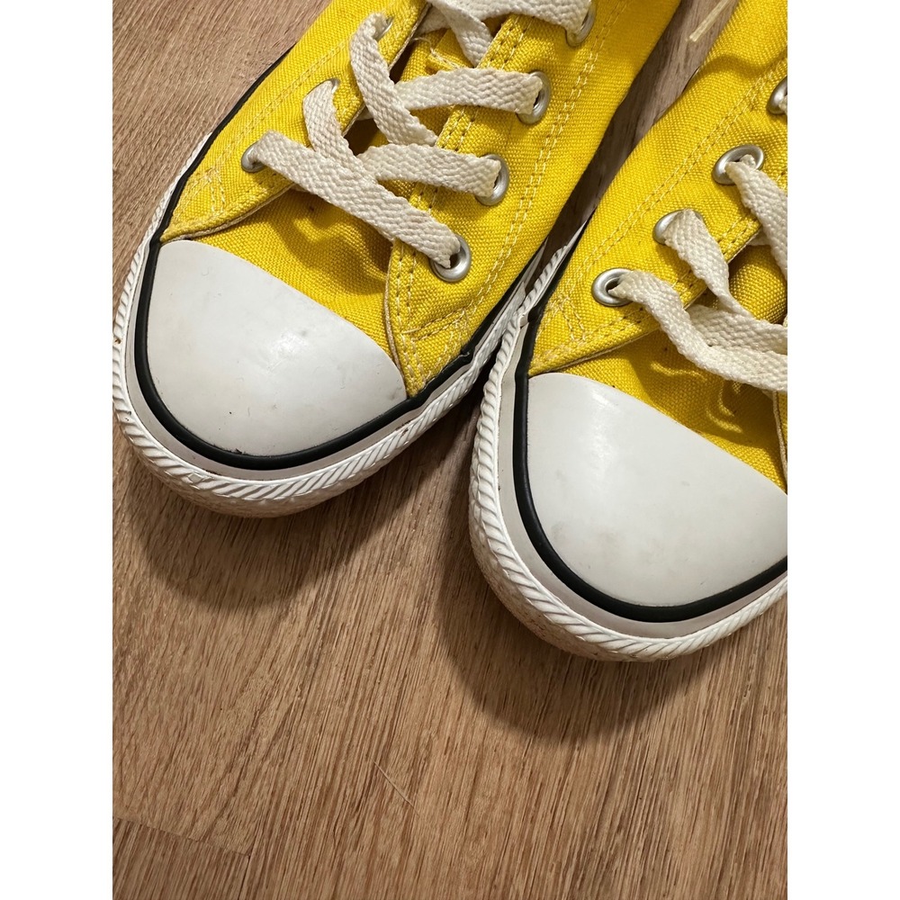 Converse Chuck Taylor | Women's All Star Low Top Yellow Sneakers, Size 10 - Picture 6 of 11